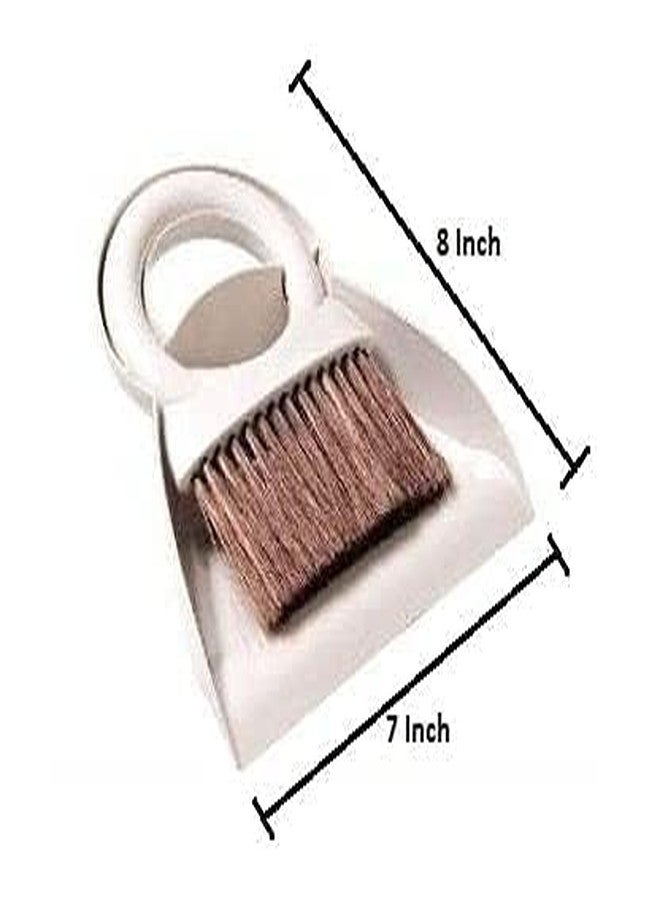 Hebezon Mini Hand Broom and Dustpan Set Small Dust Pan, Unbreakable, Plastic Desktop Cleaning Set Desktop Cleaning Set Multipurpose Cleanr, Multi Color - Image 4